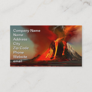 Hawaii Volcano Business Card
