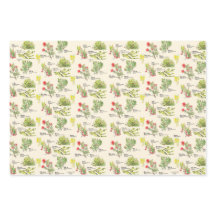 Hawaii Volcano Native Plants Wrapping Paper