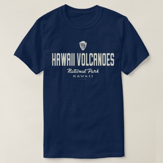 Hawaii Volcanoes National Park 1916 Arrowhead Tan T-Shirt (Design Front)