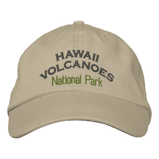 Hawaii Volcanoes National Park Embroidered Hat (Front)