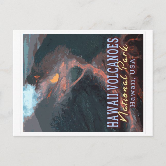 HAWAII VOLCANOES NATIONAL PARK - HAWAII USA POSTCARD (Front)