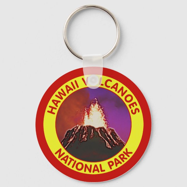 Hawaii Volcanoes National Park Keychain (Front)