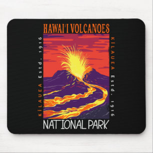 Hawaii Volcanoes National Park Kilauea Volcano Vin Mouse Pad