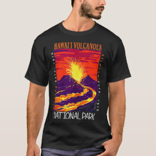 Hawaii Volcanoes National Park Kilauea Volcano Vin T-Shirt
