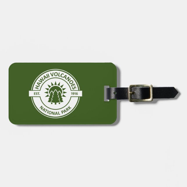 Hawaii Volcanoes National Park Luggage Tag (Front Horizontal)