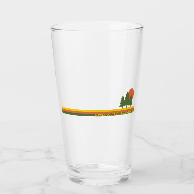 Hawaii Volcanoes National Park Pine Trees Sun Glass (Front)