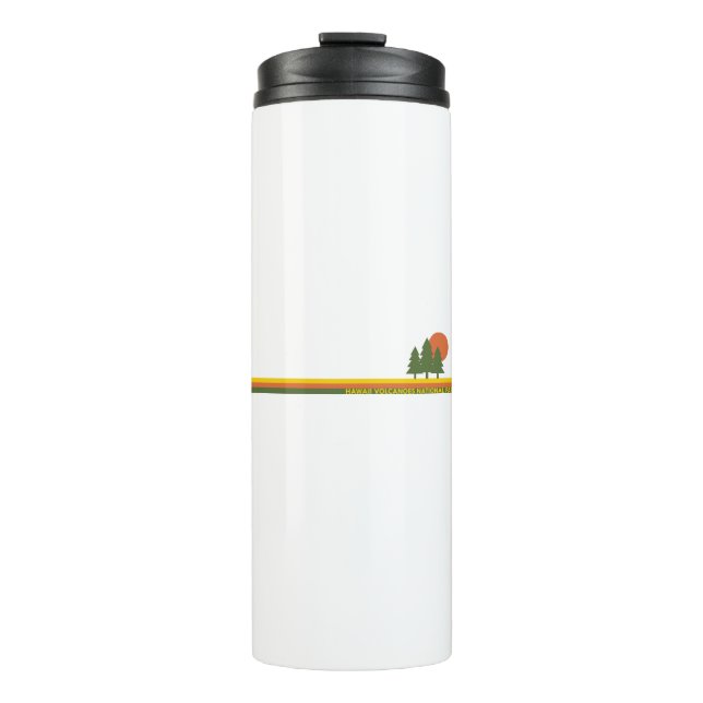 Hawaii Volcanoes National Park Pine Trees Sun Thermal Tumbler (Front)