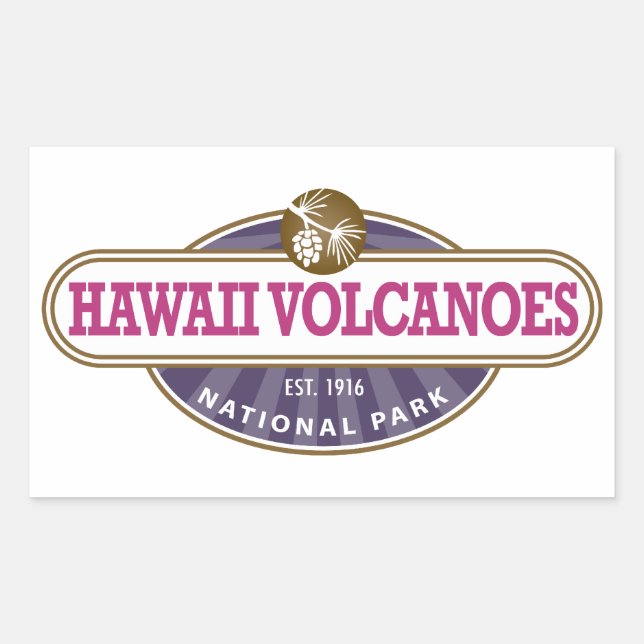 Hawaii Volcanoes National Park Sticker (Front)