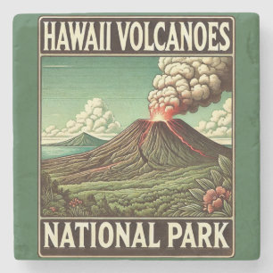 Hawaii Volcanoes National Park Stone Coaster