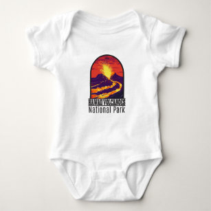 Hawaii Volcanoes National Park Vintage Baby Bodysuit