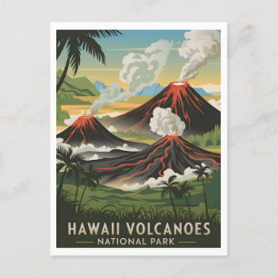 Hawaii Volcanoes National Park Vintage Postcard