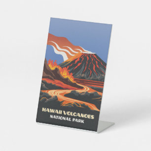 Hawaii Volcanoes National Park Wedding Table Sign