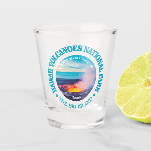 Hawaii Volcanoes NP2 Shot Glass (Front)