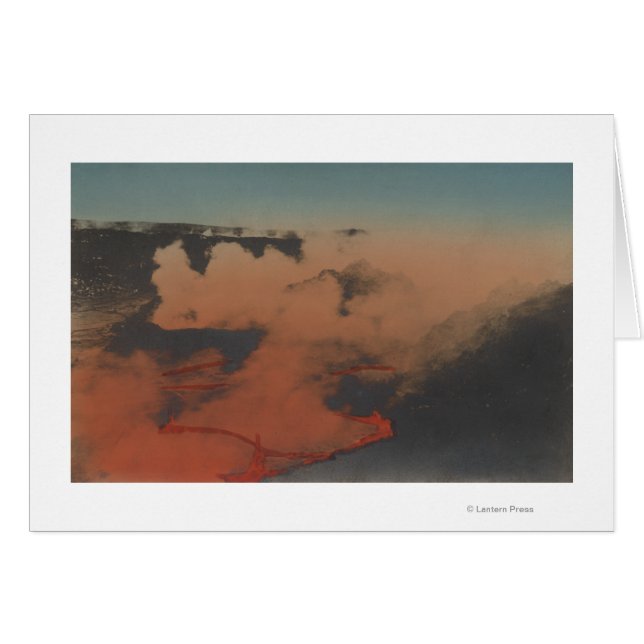 Hawaii - Vue du volcan Kilauea en HA (Devant horizontal)