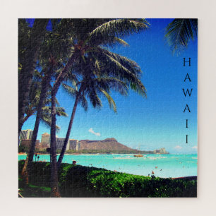 hawaii waikiki beach jigsaw puzzle