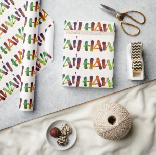 Hawai'i - Watercolor Lettering Calligraphy Hawaii Wrapping Paper