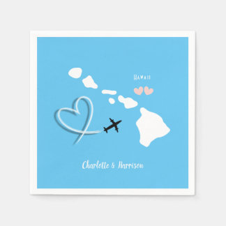 Hawaii Wedding Destination Napkin