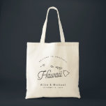 Hawaii Wedding Welcome Tote Bag<br><div class="desc">This Hawaii tote is perfect for welcoming out of town guests to your wedding! Pack it with local goodies for an extra fun welcome package.</div>