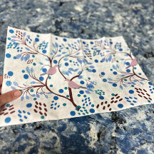 Hawaii Wildlife Birds Abstract Floral Tropical