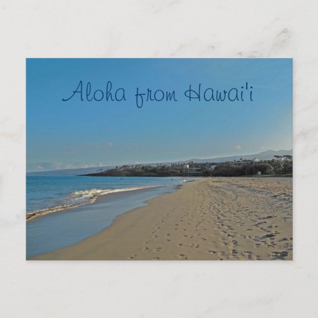 Hawaiia Beach View Postcard (Front)