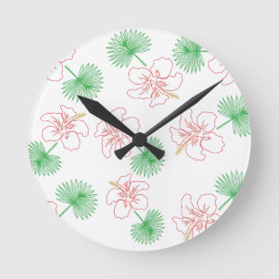 Hawaiian 02 round clock