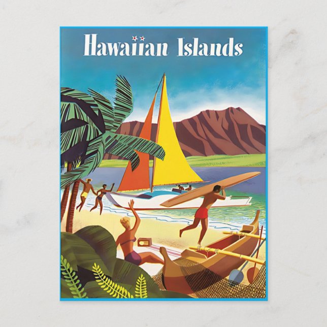 Hawaiian adventure Post Card (Front)