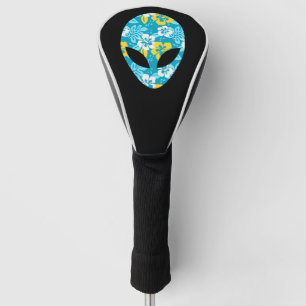 Hawaiian Alien Head - Funny Alien Golf Head Cover