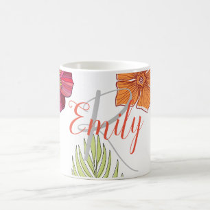 Hawaiian Aloha Floral  Coffee Mug