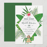 Hawaiian Aloha Luau Bridal Shower Invitation