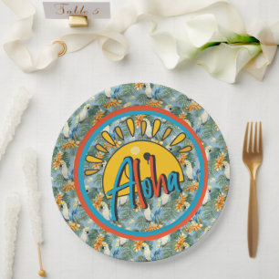 Hawaiian Aloha Paper Plate