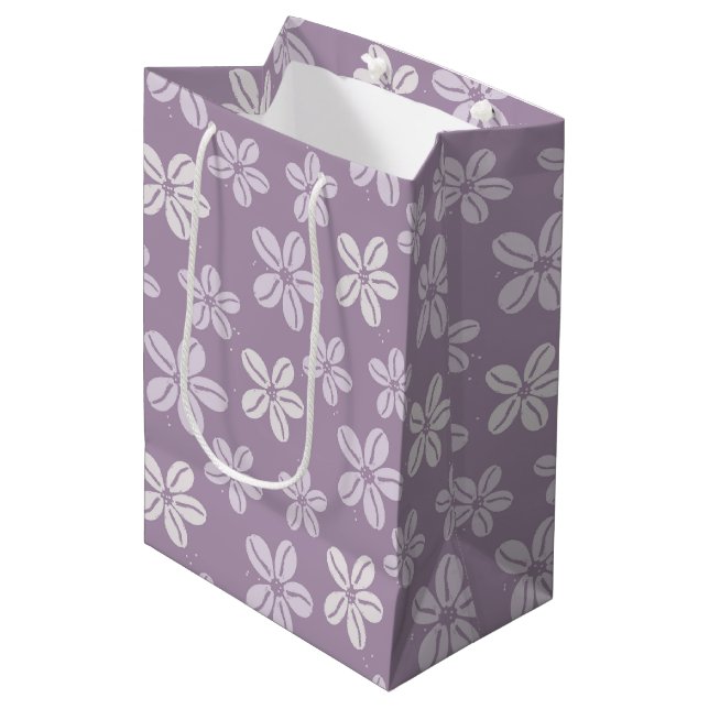 Hawaiian Aloha print beachy cowrie shell Pattern Medium Gift Bag (Front Angled)