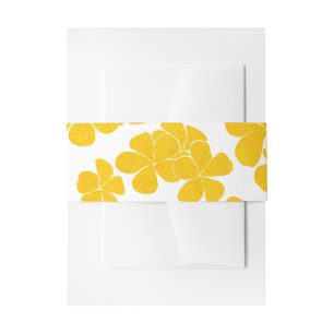 Hawaiian Aloha print Invitation Belly Band