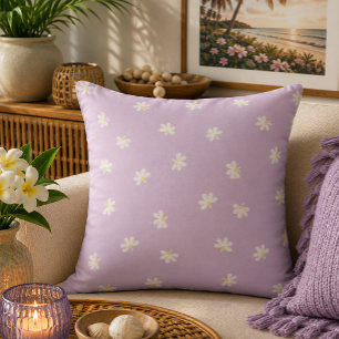 Hawaiian Aloha print sweet naupaka Pattern Throw Pillow