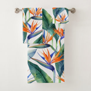 Hawaiian Aloha print Tropical Pattern Bath Towel Set