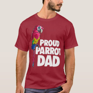 Hawaiian Aloha Proud Parrot Dad Tropical Beach T-Shirt