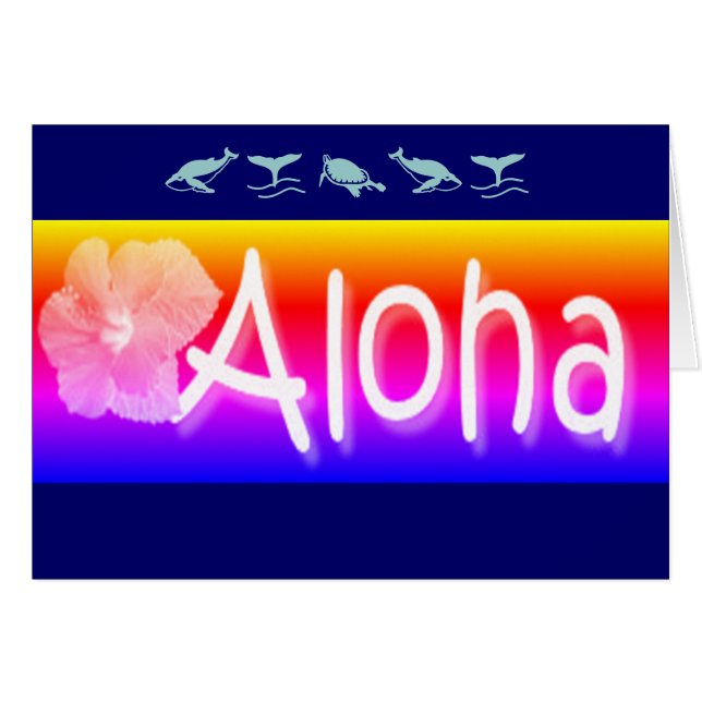 Hawaiian Aloha salutations (Devant horizontal)