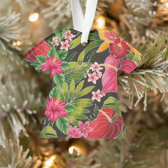Hawaiian Aloha Shirt Christmas Ornament (Tree)