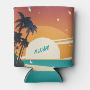 Hawaiian/Aloha/Tropical/beach Can Cooler