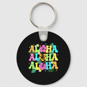 Hawaiian Aloha Tropical Luau Costume Party Hawaii Keychain