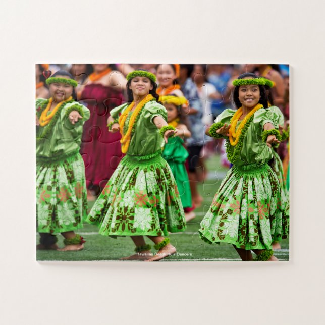 Hawaiian Beach Hula Dancers Jigsaw Puzzle (Horizontal)