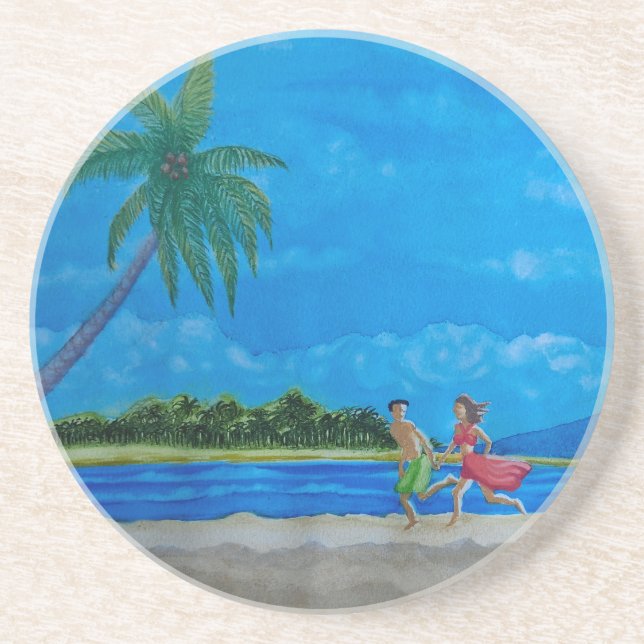 Hawaiian Beach Run Coaster (Front)