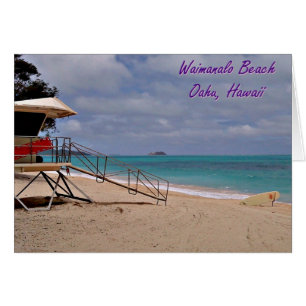 Hawaiian Beach Scenes Card