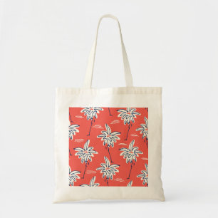 Hawaiian beach shirt, doodle palm pattern. tote bag