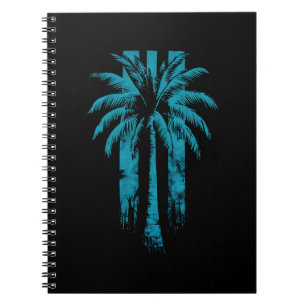 Hawaiian Beach Summer Tropical Vacation Palm Tree Notebook