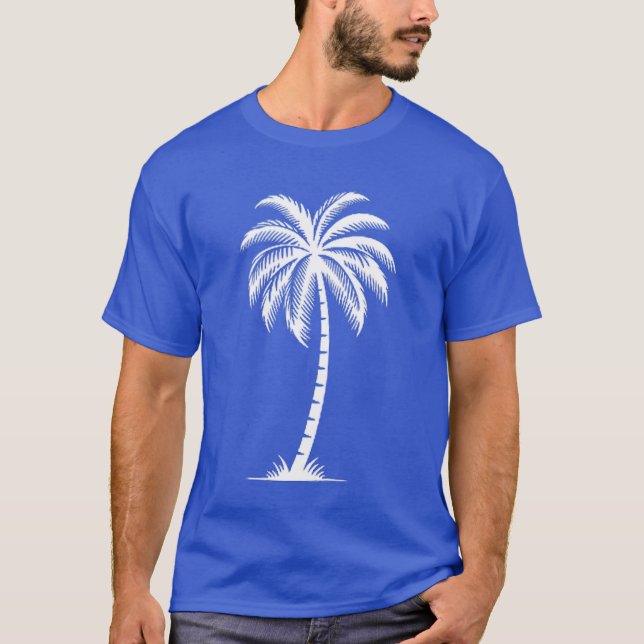 Hawaiian Beach Summer Vacation Women Men Palm Tree T-Shirt (Front)