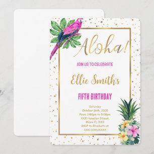 Hawaiian Birthday Invitation