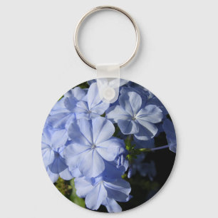 Hawaiian Blue Plumbago flower Cushion Coaster Acry Keychain