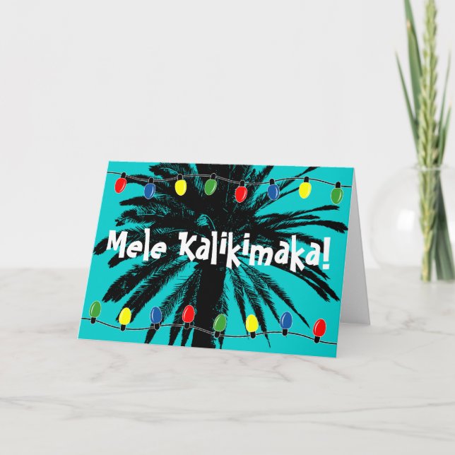 Hawaiian Christmas cards | Mele Kalikimaka! (Front)