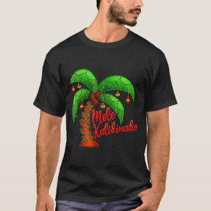 Hawaiian Christmas Mele Kalikimaka Coconut Tree  T-Shirt