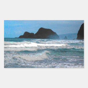 Hawaiian Coastal Island Ocean Tropical Paradise Sticker